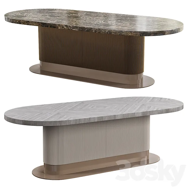 CPRN Homood COCOON OVAL DINING TABLE 3DModel