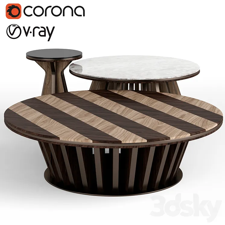 CPRN Homood Dragonfly coffee tables 3D Model Free