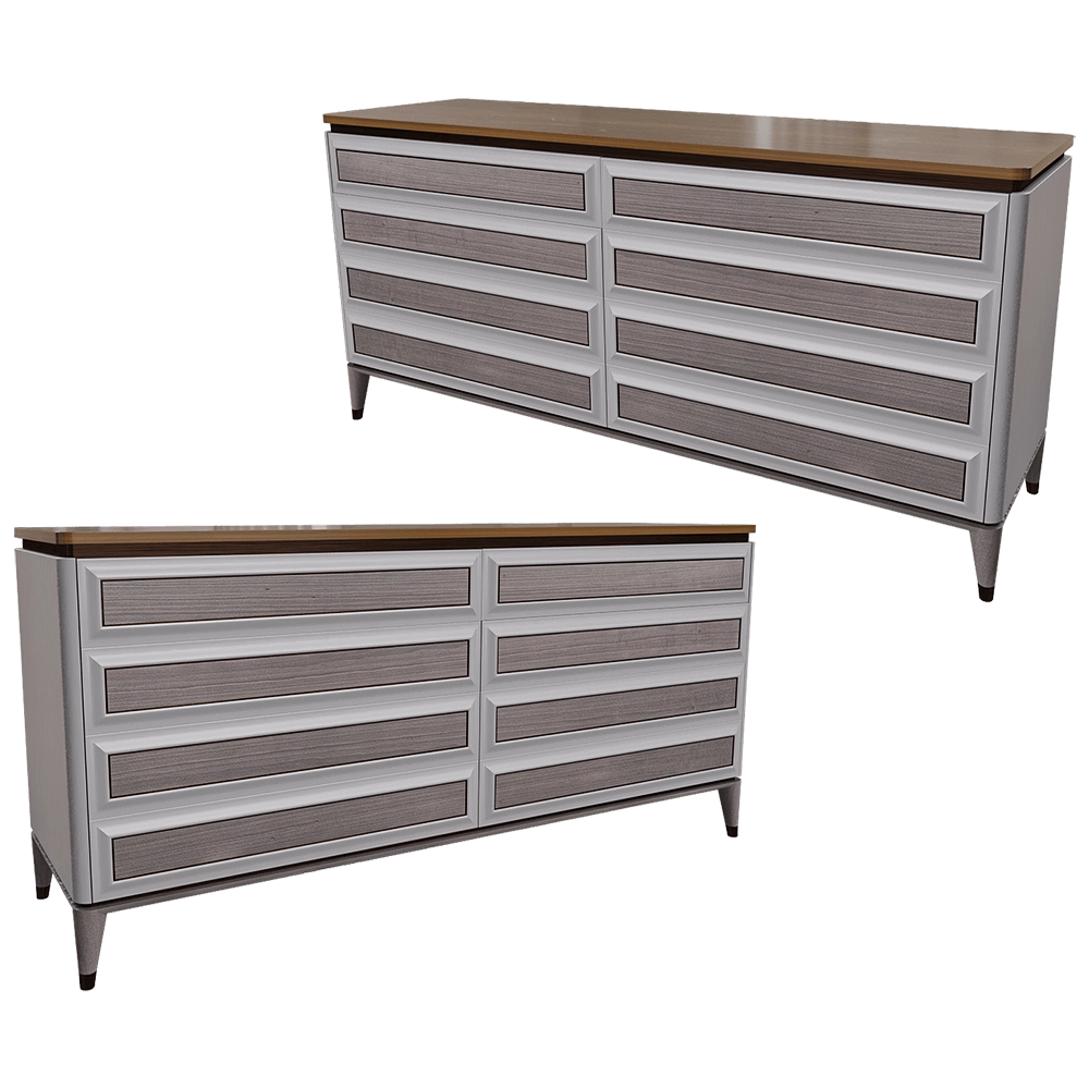 CPRN HOMOOD - Low chest of drawers B111 3D Model