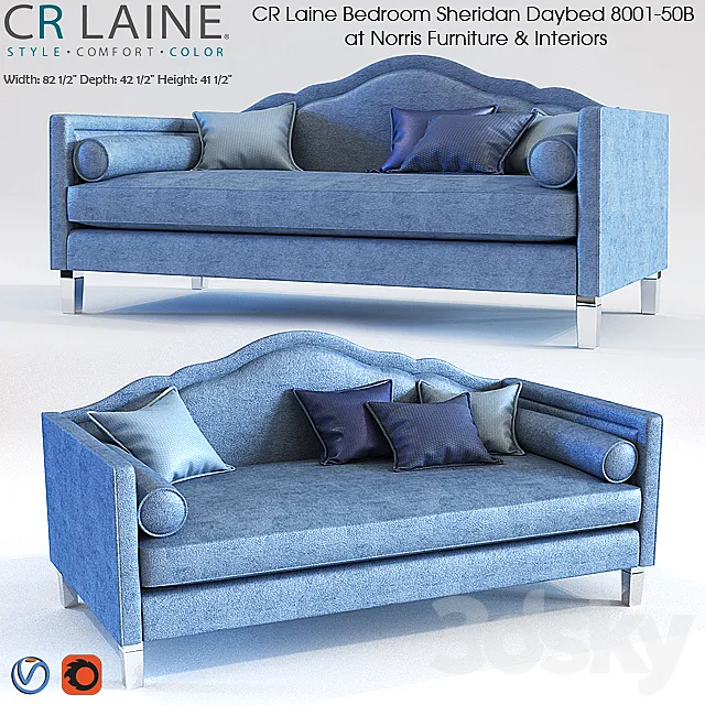 CR Laine Bedroom Sheridan Daybed 3D Model
