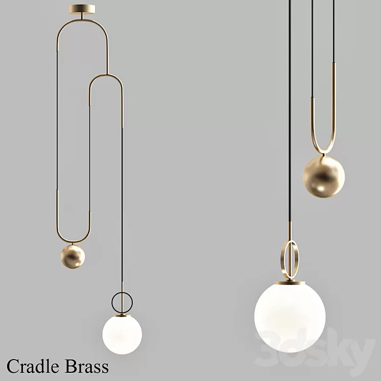 Cradle brass 3D Model