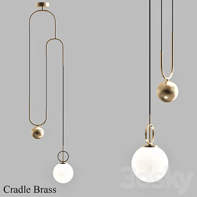 Cradle brass 3DModel