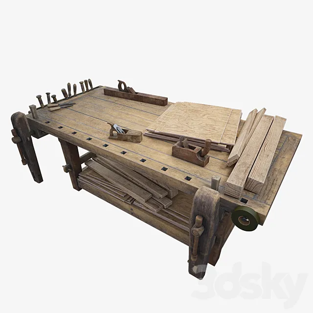 Crafting table 3D Model