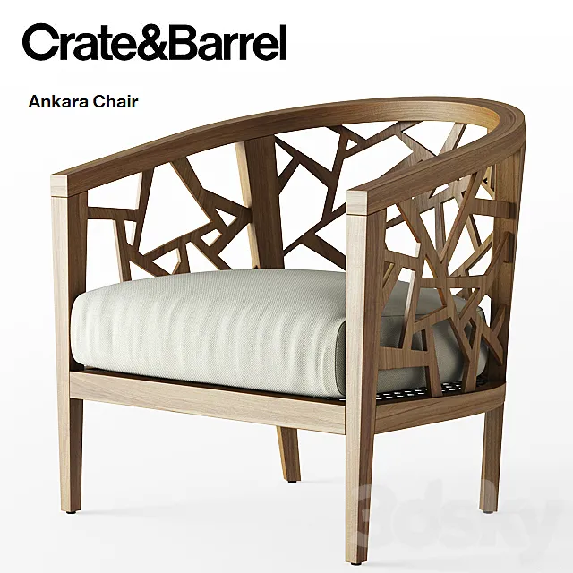 Crate and Barrel _ Ankara Chair 3D Model