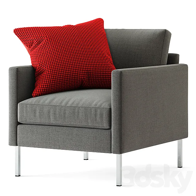 Crate and Barrel _ Studio Series Customizable Chair 3D Model