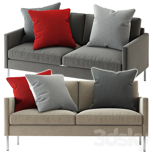 Crate and Barrel _ Studio Series Customizable Loveseat Free Download