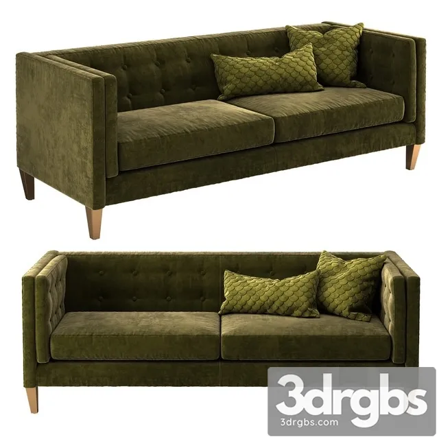 Crate and Barrel Aidan Sofa 3D Model Free