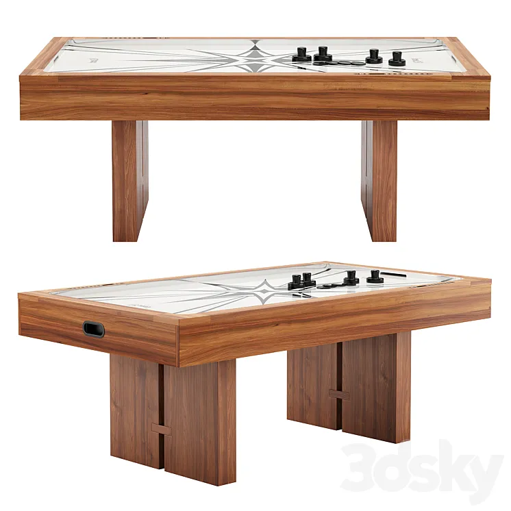 Crate And Barrel Air Hockey Table 3D Model Free