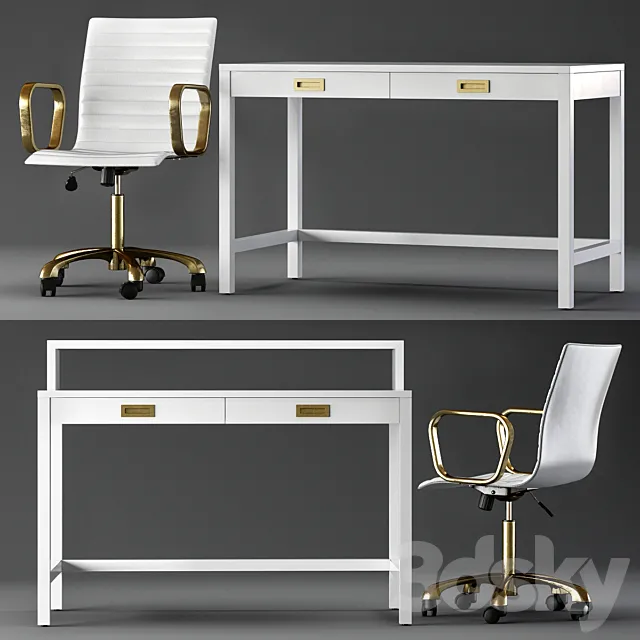 Crate and Barrel Aspect Home Office 3DModel