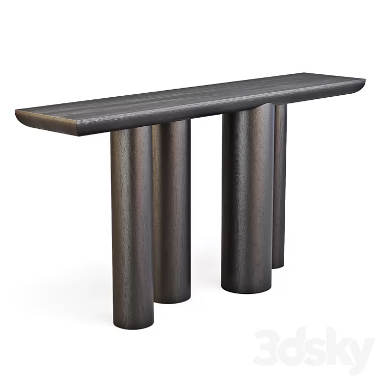 Crate and Barrel: Bomen Black - Console Table 3D Model Free