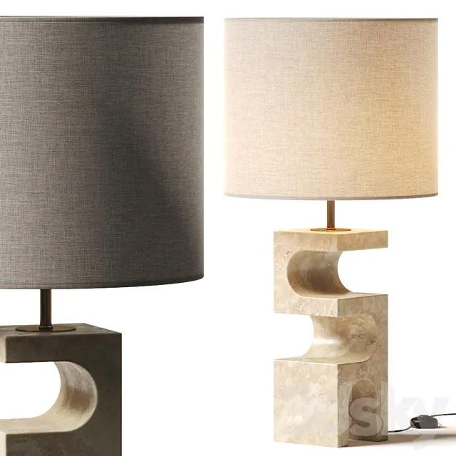 Crate and Barrel Boveda Stone Table Lamp Free Download