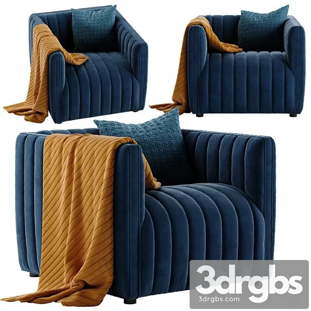 Crate and barrel cosima chair 3D Model Free