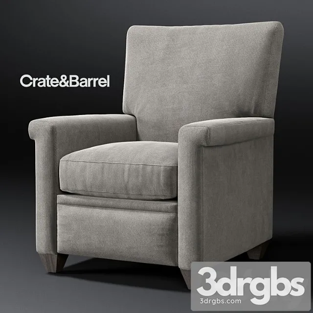 Crate and barrel declan reclainer 3D Model Free
