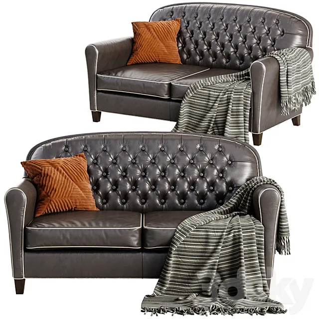 Crate and Barrel Eiffel sofa 3DModel