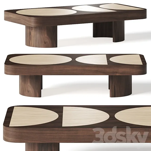 Crate and Barrel Lane Coffee Table 3DModel