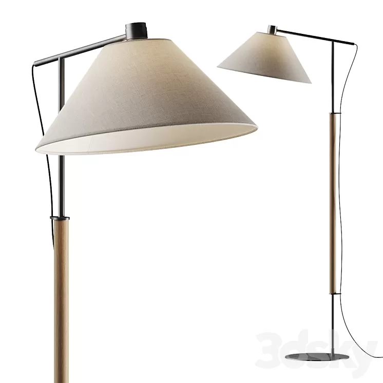 Crate and Barrel Luka Petite Directional Floor Lamp 3D Model
