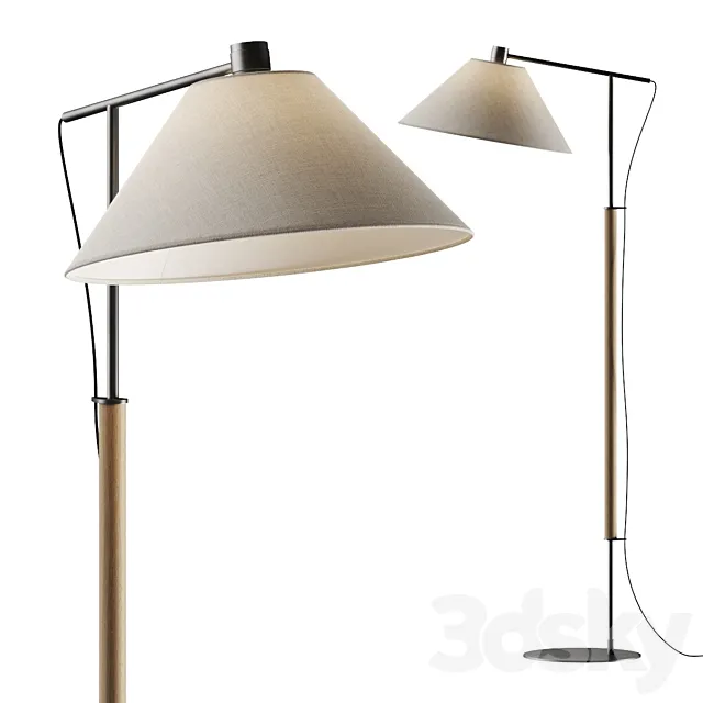Crate and Barrel Luka Petite Directional Floor Lamp 3DModel