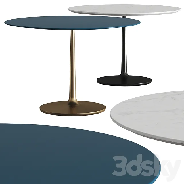 Crate and Barrel Nero Dining Table 3D Model