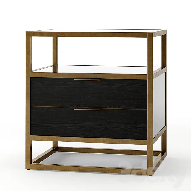 Crate and Barrel Oxford Nightstand 3D Model
