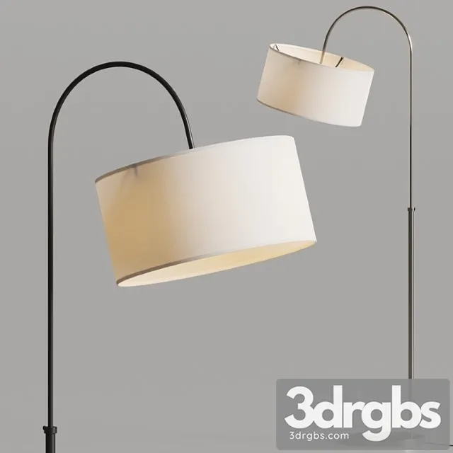 Crate And Barrel Petite Adjustable Arc Floor Lamps 3D Model Free