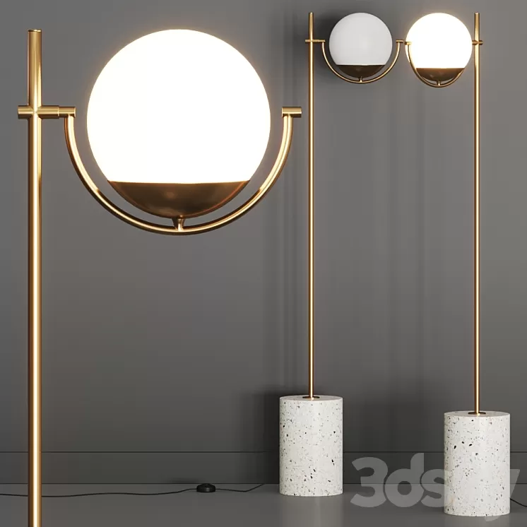 Crate and Barrel Rondure Globe Floor Lamp