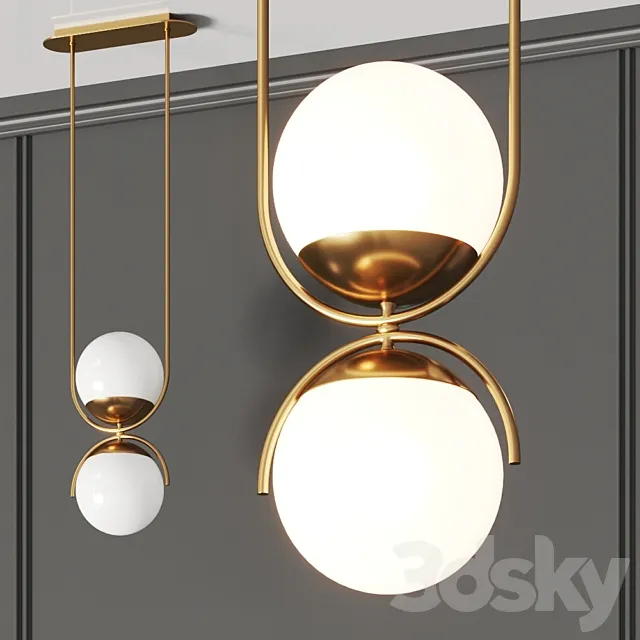 Crate and Barrel Rondure Globe Pendant Light 3DModel