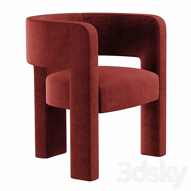 Crate and Barrel - Sculpt Chair 3D Model