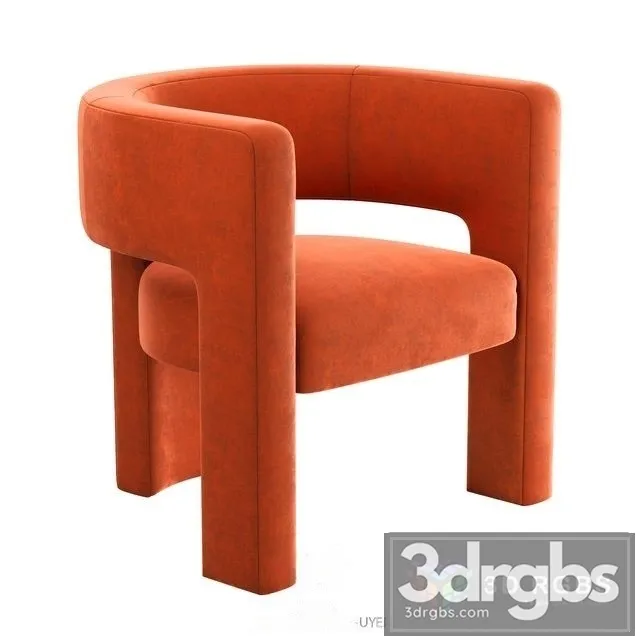 Crate and Barrel Sculpt Chair 3D Model Free