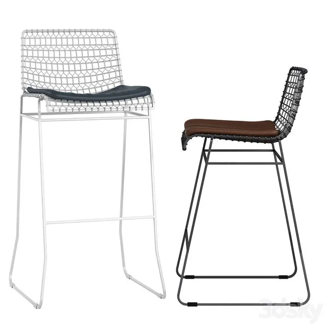Crate and Barrel Tig barstool 3D Model