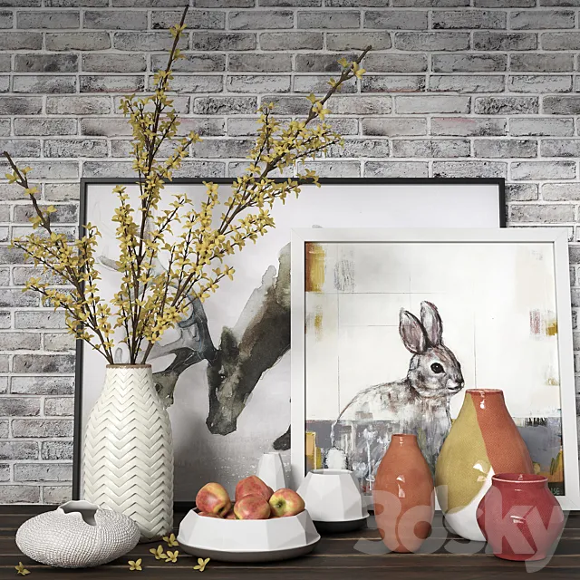 Crate and Barrel Vases 3DModel