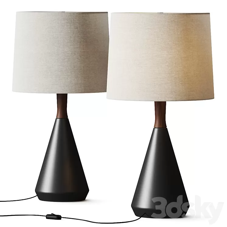 Crate and Barrel Weston Table Lamp 3D Model Free