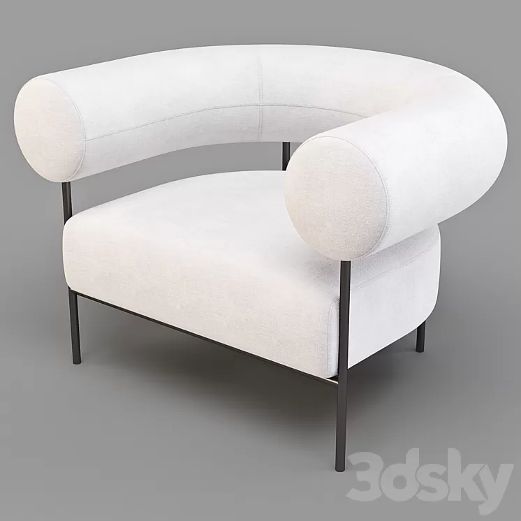 Crate and Barrel: Williams - ArmChair 3D Model