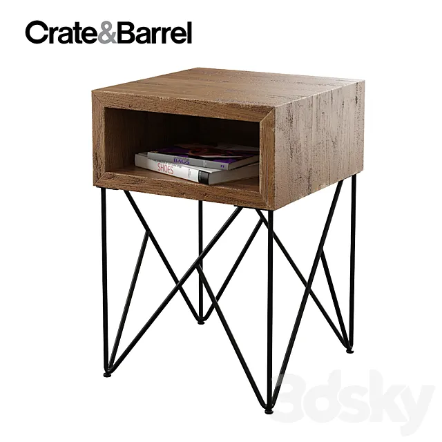 Crate & Barrel _ Dixon SideTable 3D Model
