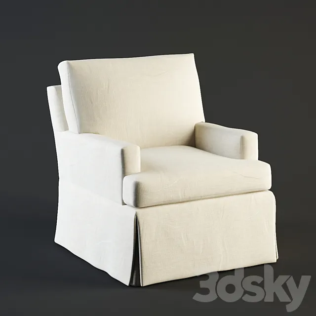 Crate & Barrel _ Hathaway Swivel Glider 3DModel