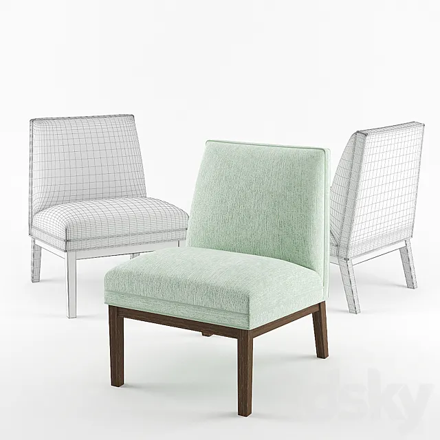 Crate & Barrel _ Riley Chair 3DModel