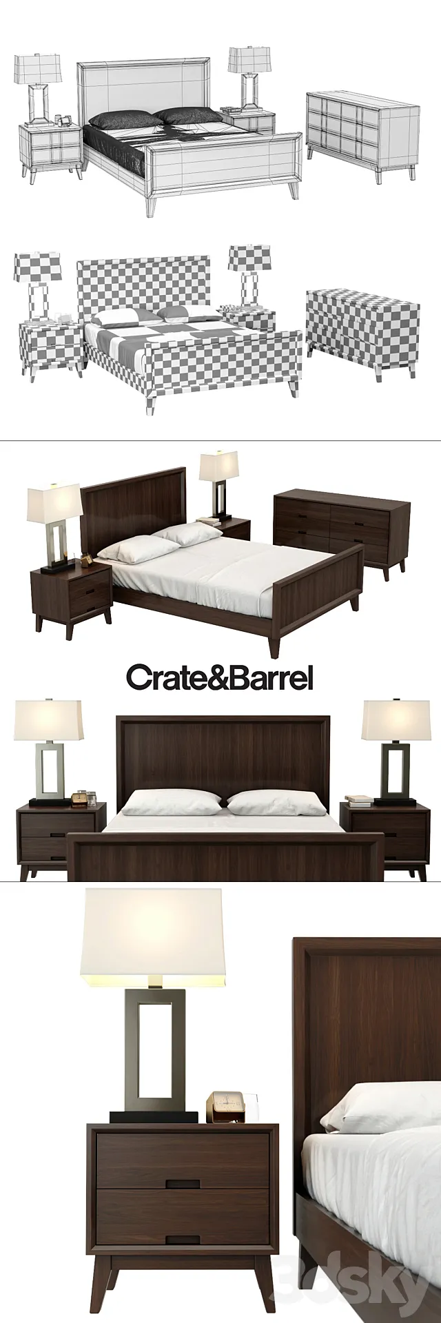 Crate & Barrel _ STEPPE COLLECTION 3D Model