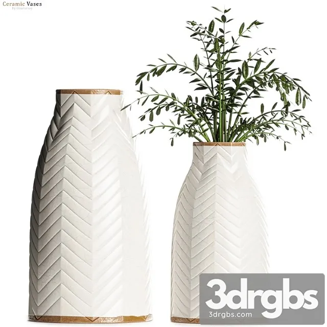 Crate Barrel Adra Vases With Plants Free Download