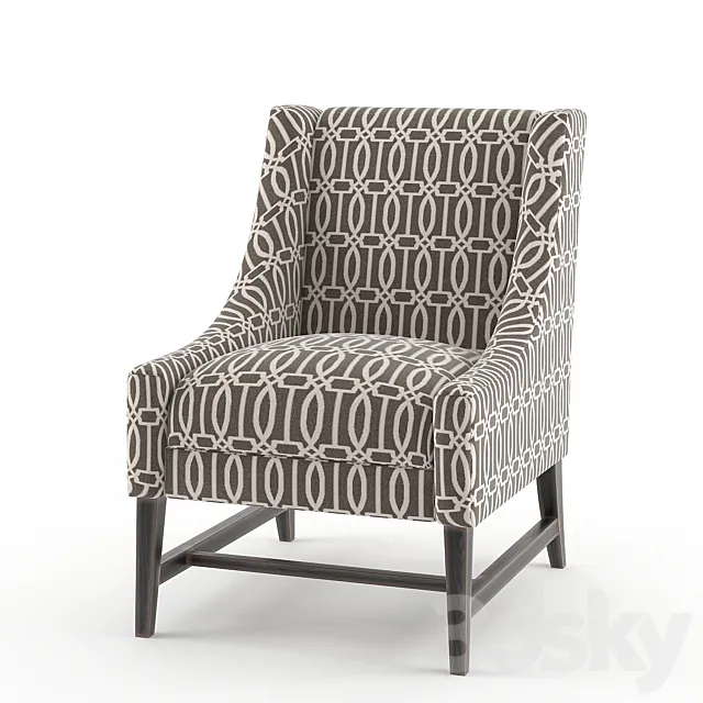 Crate & Barrel Armchair 3D Model