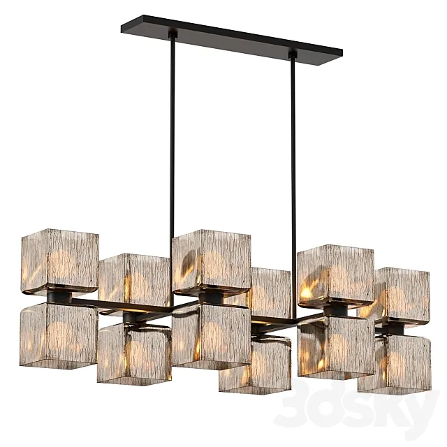 Crate & Barrel Ava Linear Chandelier 3DModel