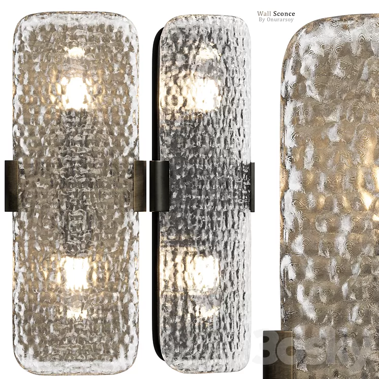 Crate & barrel - Belmont Double Bulb Glass Wall Sconce