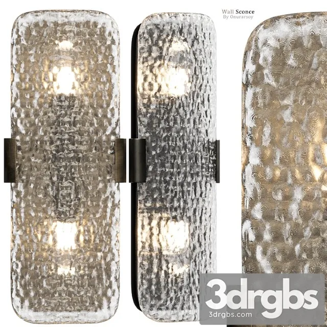 Crate & barrel - belmont double bulb glass wall sconce