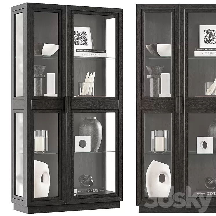Crate & Barrel Calypso cabinet 3D Model Free