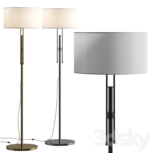 Crate & Barrel Cameron Adjustable Floor Lamp 3D Model