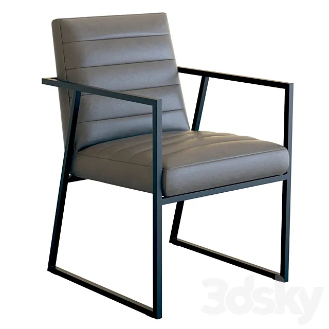 Crate & Barrel Channel Arm Chair 3D Model