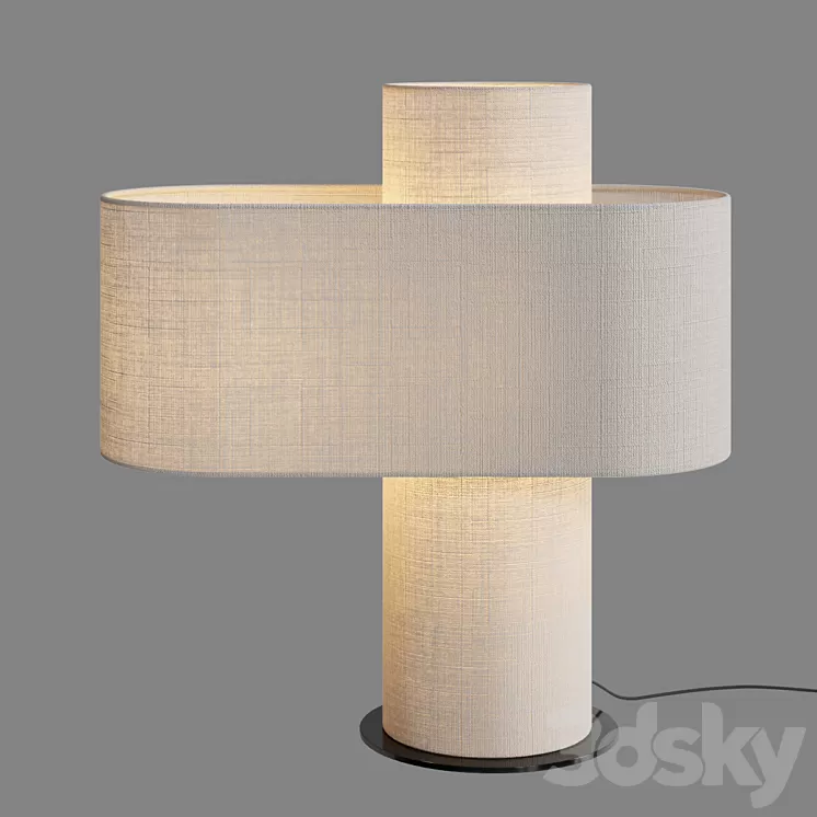CRATE & BARREL Heron Glowing Table Lamp 3D Model Free