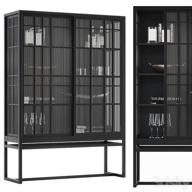 Crate & Barrel Highland cabinet 3D Model