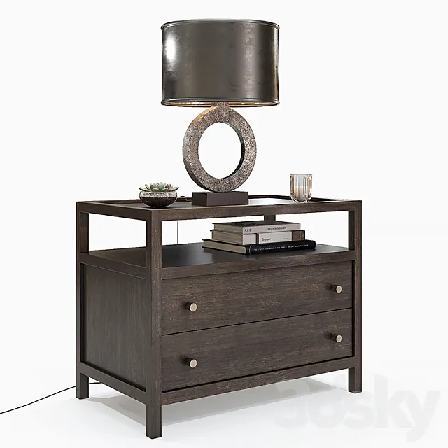 Crate & Barrel - Keane Nightstand 3D Model