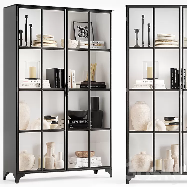 Crate & Barrel Kedzie cabinet 3D Model Free