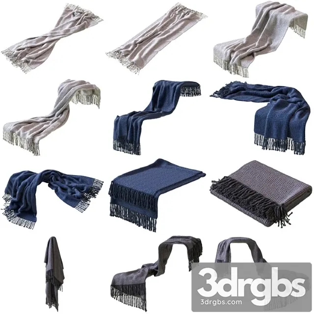 Crate & barrel landyn throw 3D Model Free