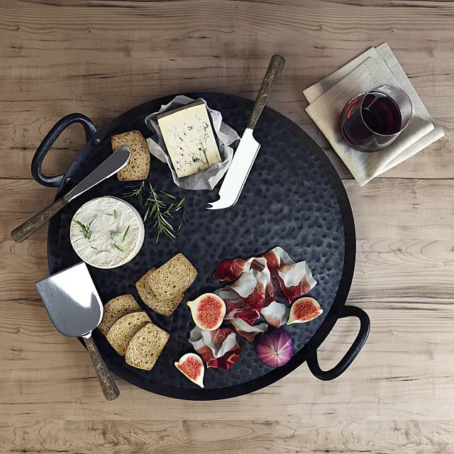 Crate & Barrel Serveware 3D Model